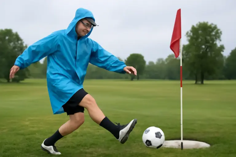 Mantelline impermeabili per footgolf: mantenersi asciutti senza rinunciare alla mobilità