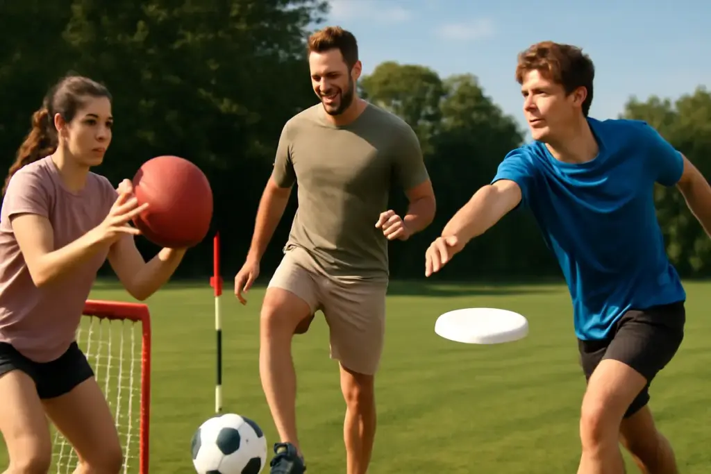 Giochi outdoor rilassanti e dinamici: confronta pallone prigioniero, footgolf e ultimate frisbee per la prossima uscita tra amici